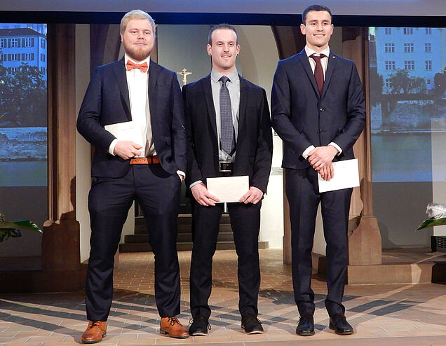 Erzielten die drei besten Noten: Ronny Engeler (Mi.), Erwin Rey (re.) und Christoph Wüthrich.